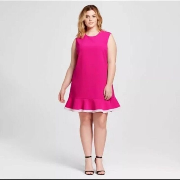 Victoria Beckham Sleeveless Ruffle Dress - Picture 1 of 4